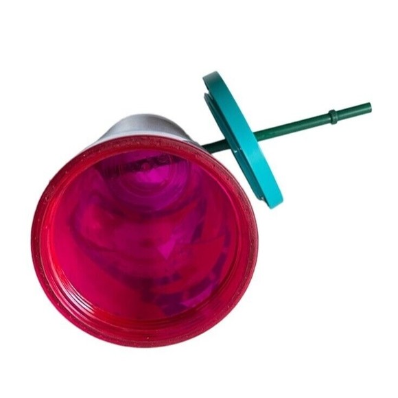 Starbucks 16oz Grande Watermelon Summer Tumbler ToGo Lid Straw 2014 Cold Cup Ret - Picture 5 of 6